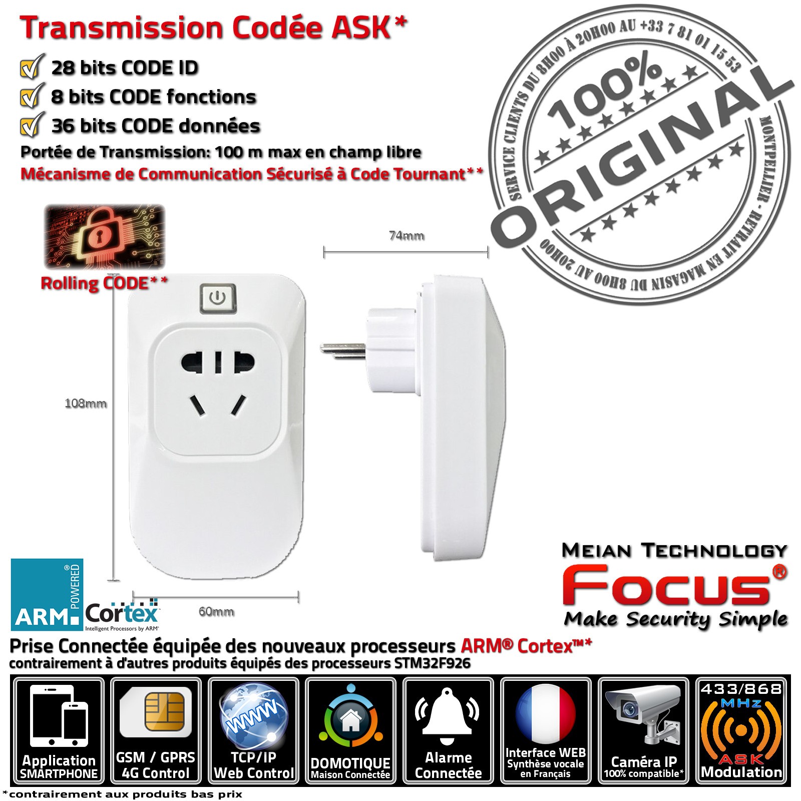 Prise connectée PL-508R domotique sécurité maison connectée télécommandée - 3