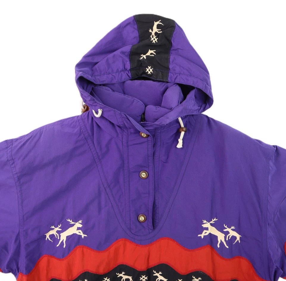 Abrigo Chaqueta De Colección Años 90 BOGNER x Goan Thylmann ESQUÍ EE. UU. Mujer’s M L Kautokeino 1/4 Cremallera Foto 3 de 4