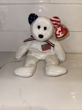 Vintage TY Beanie Baby America Teddy Bear Plush American Red Cross 9/11 2001