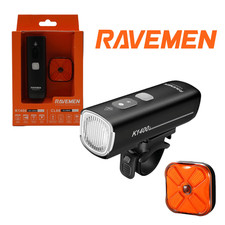 Ravemen LS34 K1400/CL06 USB Rechargeable Headlight/Taillight Set with Remote