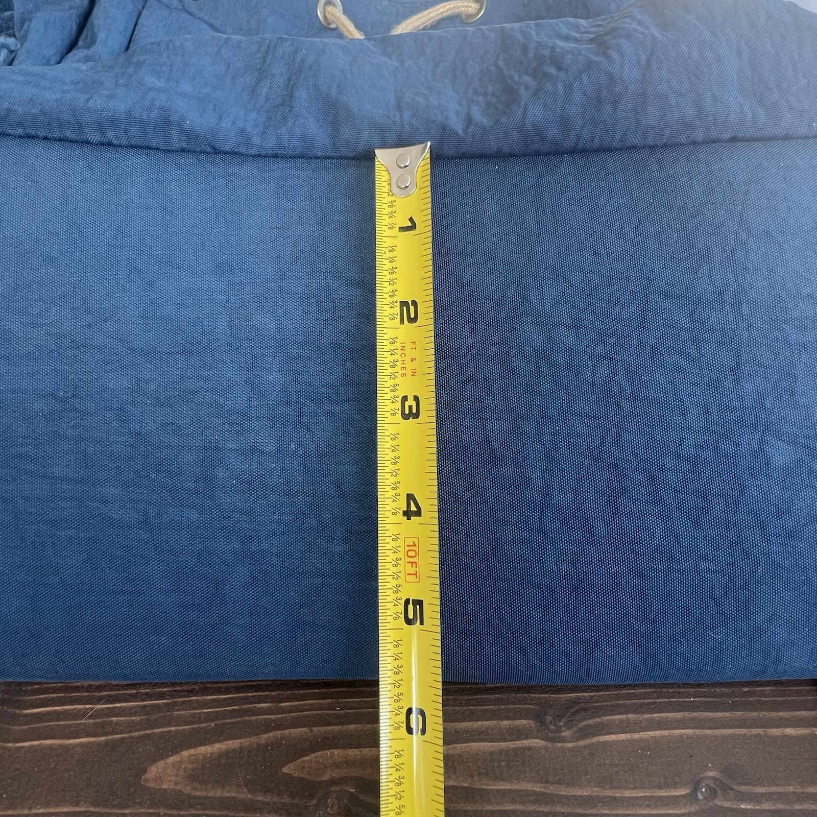 Kipling Y2K Backpack Blue Drawstring Side Zip Wat… - image 13