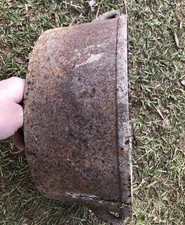 Antique Cast Iron Pot Cauldron 2 Small Handles Rustic Garden Pot Planter 10.5”