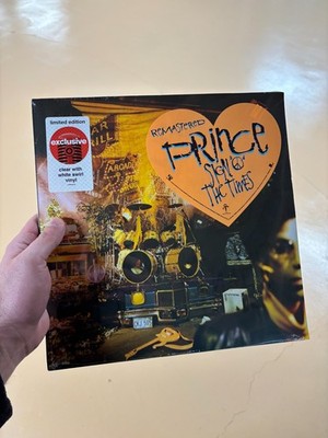 Prince - Sign O' The Times Target  Clear White Swirl New Sealed Corner Dinged