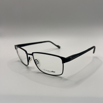 TITANflex Select Men's Eyeglasses 821026 10/Matte Black Optical Frame 54-17-140