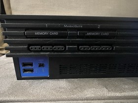 Sony PlayStation 2 PS2 Fat SCPH-39001/N w/  Cords & Network Adapter. Tested!