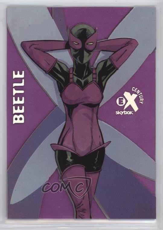 2017 Fleer Ultra Marvel Spider-Man EX Century And Now Purple 3/13 Beetle 0k5d