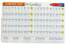 Melissa  Doug Learning Mat Placemat 5012 Subtraction Problems- 1 to 1 BILLION
