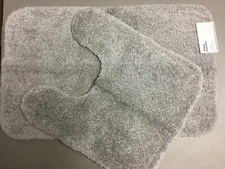 NWT Simply Essential Matching Rug & Contour Rug Bath Set Microchip #249W