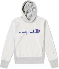 Champion Youth Heritage Fleece Pull On Hoody Sweatshirt Grey - Sz S