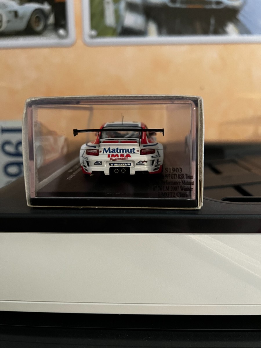 Miniature Spark 1/43 – Porsche 997 GT3 RSR Matmut N°76, Vainqueur 24h Du Mans 2007