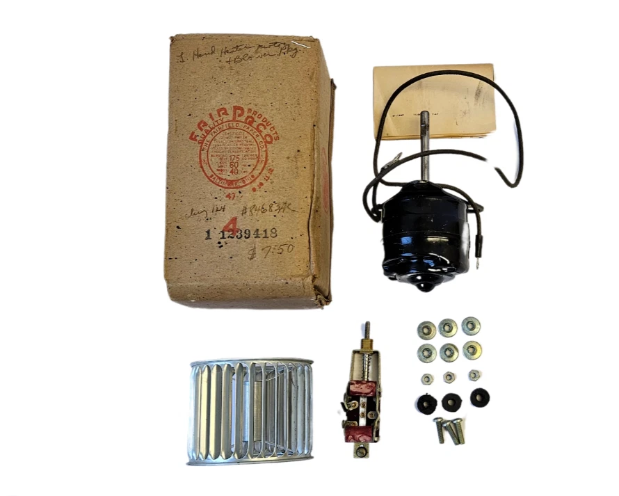 1946-1948 Dodge Deluxe Custom Desoto S11 pacote de motor ventilador aquecedor 1239418 novo na caixa - Imagem 2 de 4