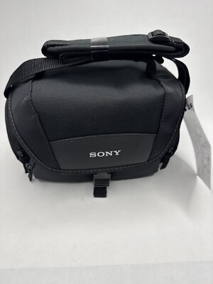 SONY LCS-U21 BLACK PADDED CARRYING CASE NEX CAMERA MIRRORLESS CAMCORDER