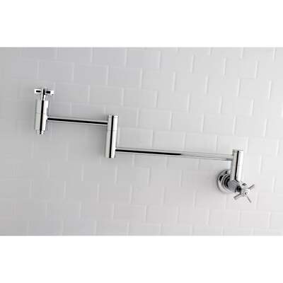 Kingston Brass KS8103ZX Millennium Wall Mount Pot Filler Kitchen