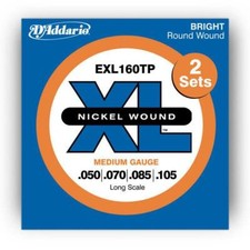 D'Addario Bass Strings EXL160TP Long Scale Gauge .050 - .105 2 Full Sets 