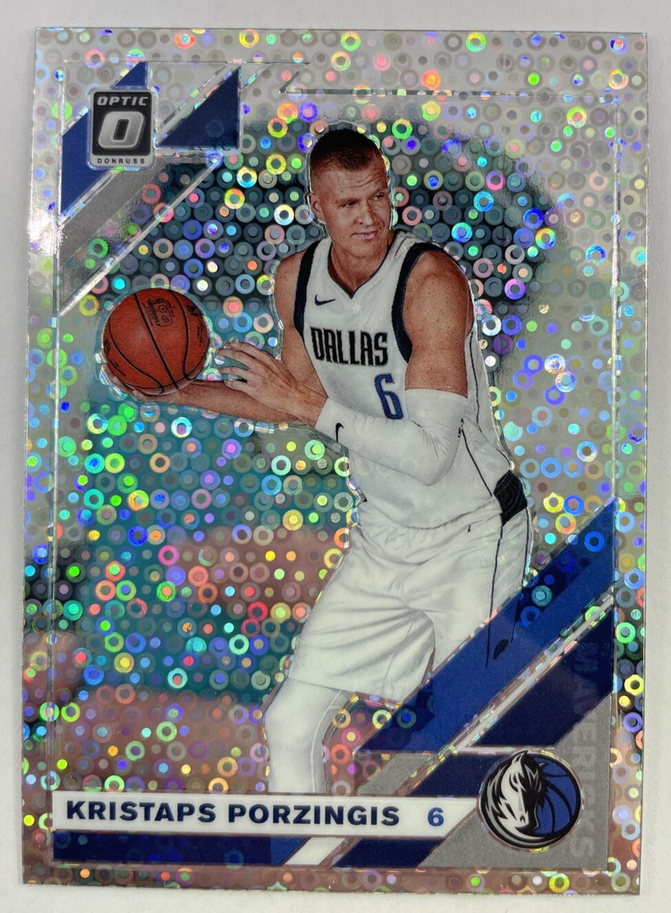 2019-20 Panini Donruss Optic Silver Fast Break Prizm Kristaps Porzingis #36
