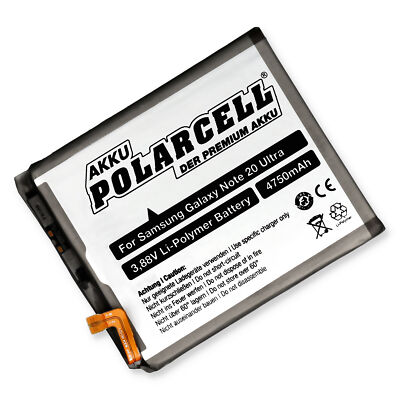 PolarCell Akku für EB-BN985ABY - Samsung Galaxy Note 20 Ultra 5G 4750mAh