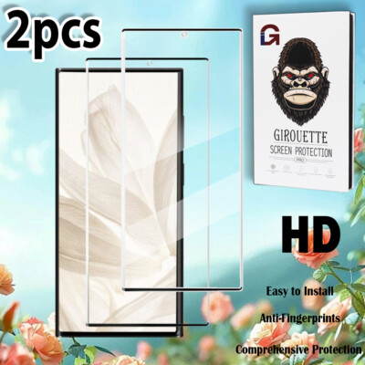 2Pcs HD ClearTempered Glass Outer Screen For Samsung Galaxy S23/S23+/S23 Ultra