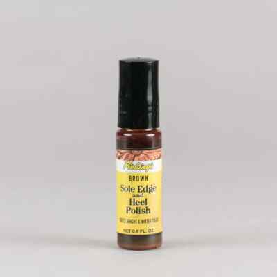 Fiebing's Sole Edge & Heel Shoe Polish - Black Or Brown, Roll-On Applicator