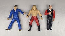 Lot Of (6) 90's Jakks Pacific Wrestling Figures. Jim Ross, Edge & Elvish Vintage
