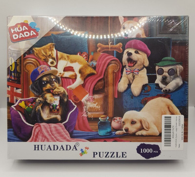 Huadada Puppy Dream House Puzzle 1000 Teile 500 x 700 mm Neu Versiegelt