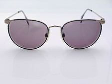 Vintage Marchon Autoflex 21 Blue Metal Oval Sunglasses Japan FRAMES ONLY