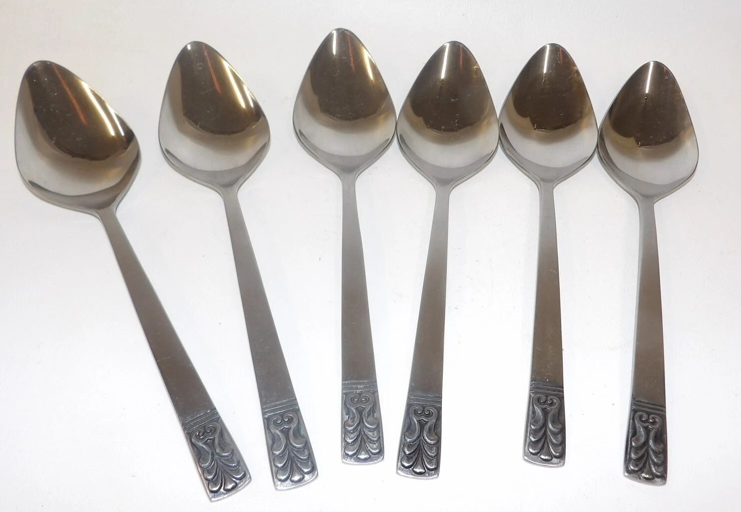 Carlyle Cameo Stainless Steel Serving Spoons - Set of 6