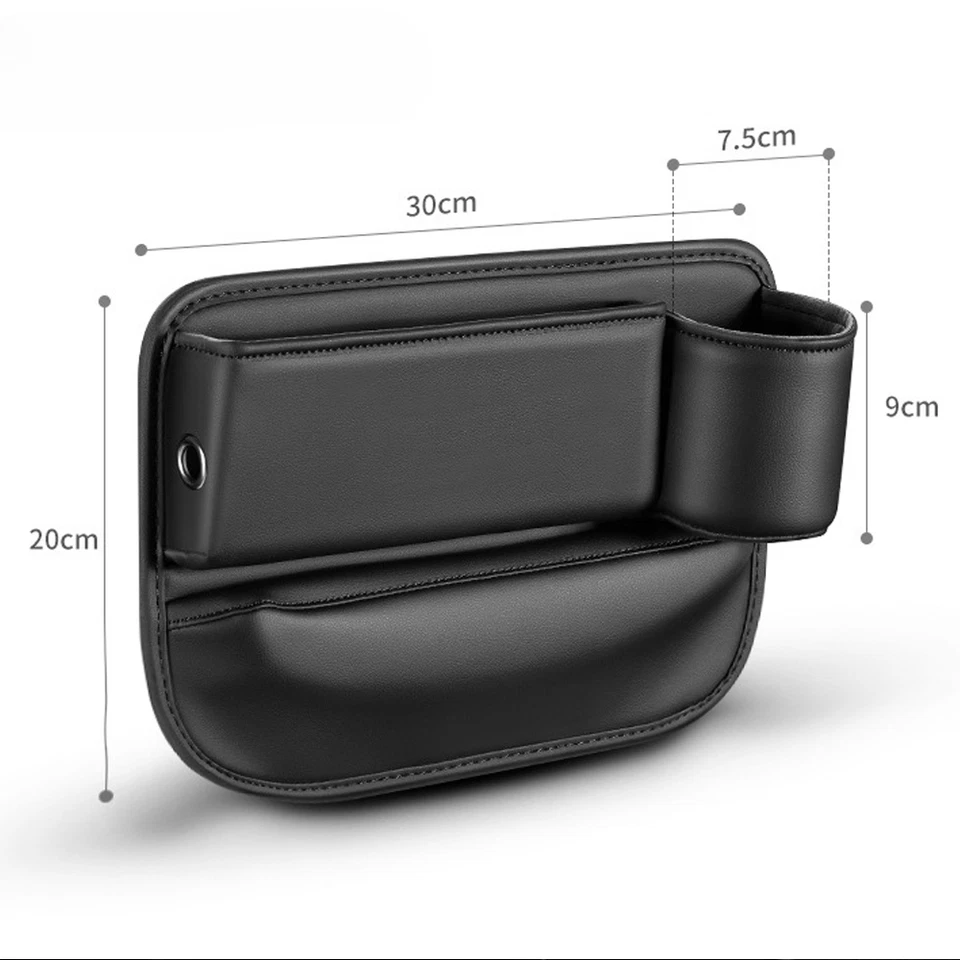 Bolsa de almacenamiento para asiento de automóvil Bolsa de almacenamiento Consola automática Asiento lateral Enchufe Relleno Organizador Foto 2 de 4