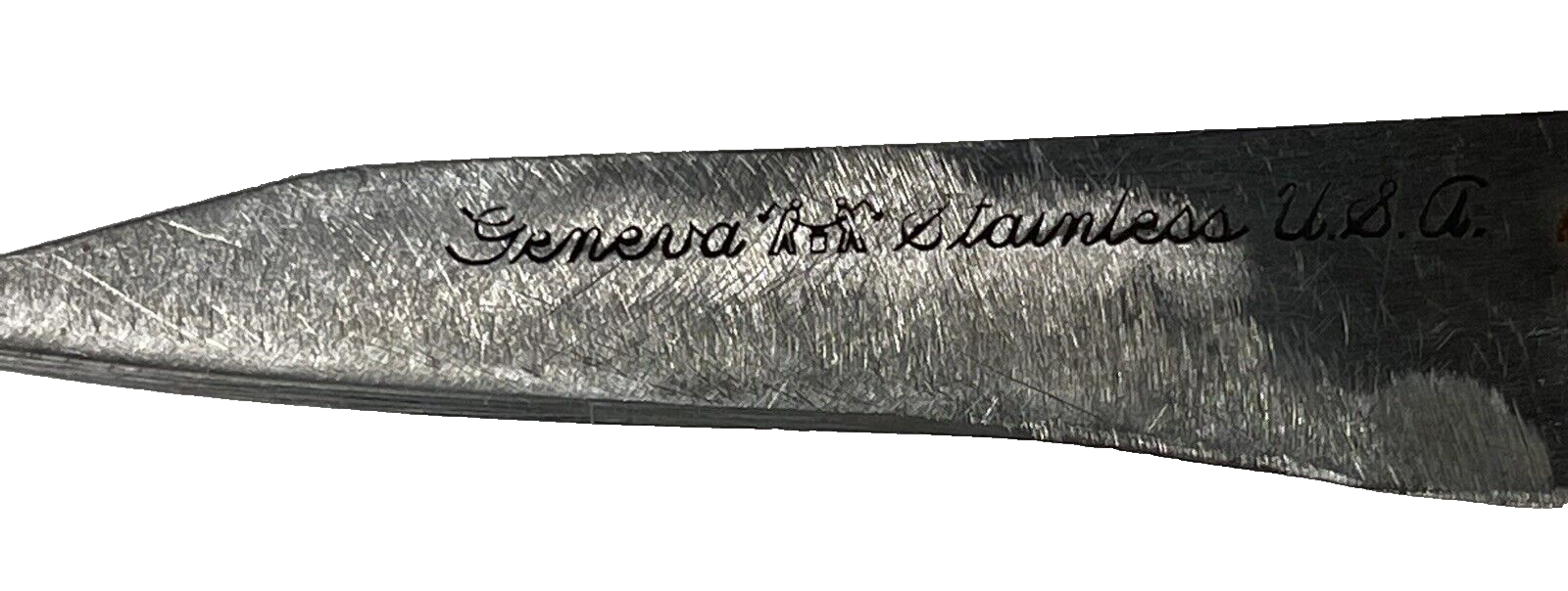 Vintage EKCO Geneva Stainless Paring Knife Wood Handle USA 3