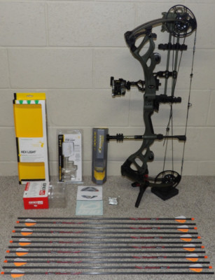 Loaded Right Hand Bowtech Carbon One Bow Package-25.5 to 30.5'', 50 to 60 lb