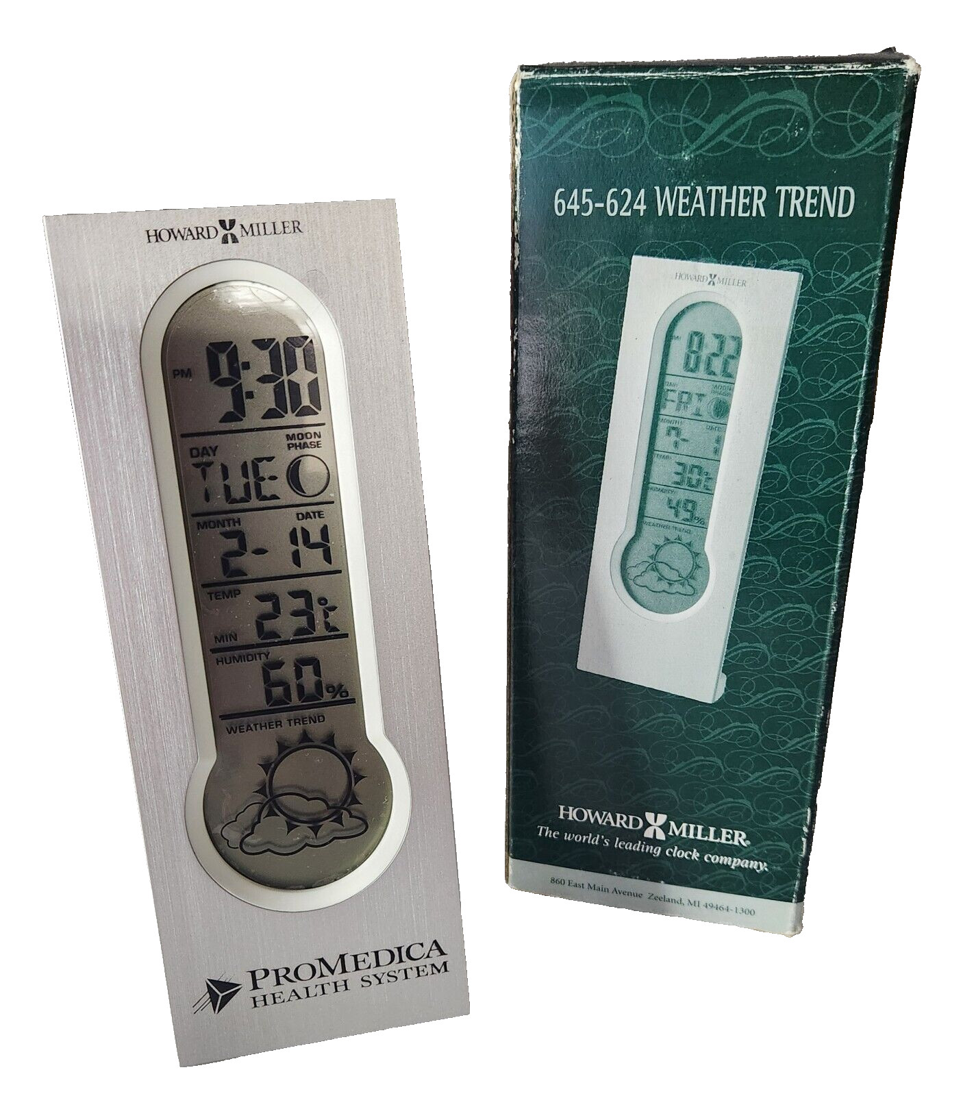 Howard Miller Weather Trend Weather Station & Alarm Clock NIB