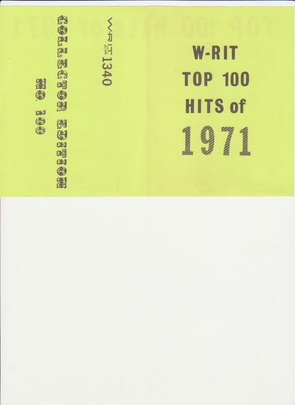 WRIT-Milwaukee, WI-Original Top 40 Radio Station Top Hits of 1971 Music Survey