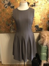 Andrew Marc Marc New York Taupe Sleeveless Fit And Flare Dress Knee Length Sz 10