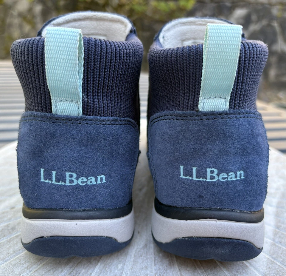 LL Bean женщин темно-синий снег замши кроссовок 5 лодыжки загрузки размер 9 M - Изображение 3 из 4