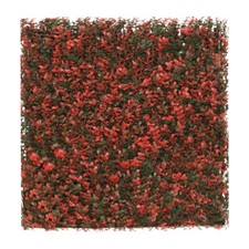 20"x20" Artificial Grass Wall Hedge Decor Privacy Fence Panel, Red Buxus