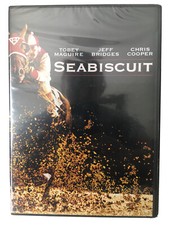 Seabiscuit DVD, 2003 Tobey Maguire Jeff Bridges Features New Sealed