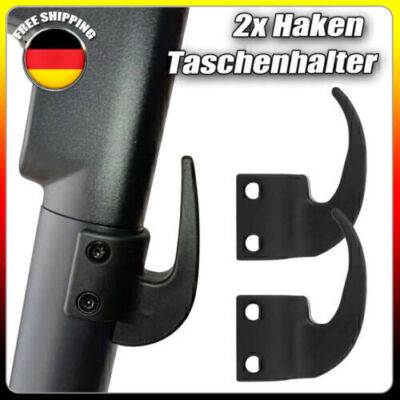 2x Haken Taschenhalter für Ninebot Segway Max G30 D F65 E-Scooter Schrauben