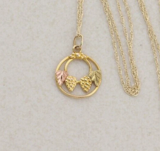 Collar de oro amarillo de 10k Black Hills cadena de 18" Foto 4 de 4