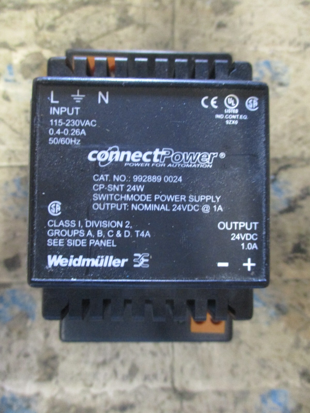 ConnectPower 992889 0024 Switchmode Power Supply 24VDC 1A 115-230VAC ...
