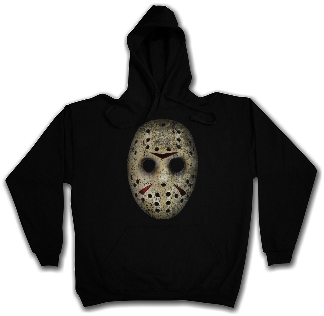 HOCKEY MASK HOODED SWEATSHIRT HOODIE The 13 Friday Jason 13th Camp Crystal  Lake