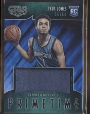 2015-16 GALA GREEN PRIMETIME /60 ROOKIE JERSEY RELIC TYUS JONES TWOLVES