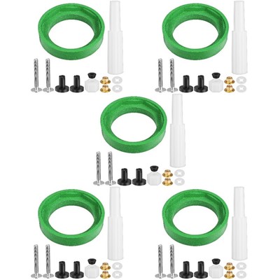  5 Sets Toilettentank-Dichtung, Toilettentank-Teile, Schrauben, Dichtungssatz,