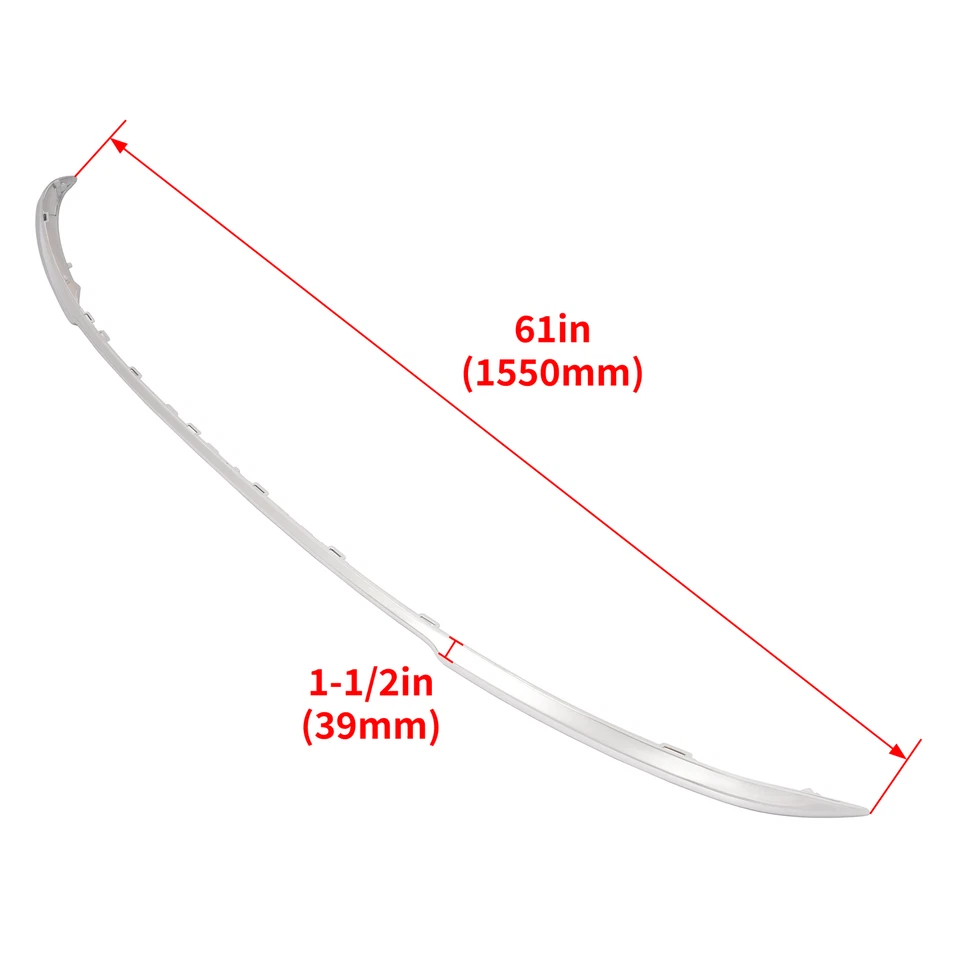 Conjunto de molduras de parachoques trasero cromado de 4 puertas para Honda Accord 2016-2017 Foto 2 de 4