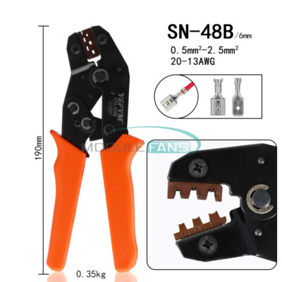 SN-48B Crimping Plier 0.5-2.5mm² 20-15AWG Ratchet type terminal Crimper Tool
