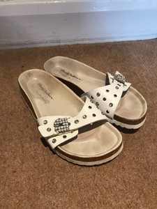 russell and bromley white sandals