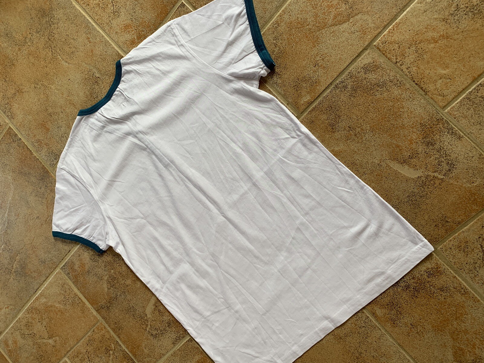 Men’s Twisted Soul Smart Casual White  Cotton Button Neck Tshirt Size M 38/40” image 10