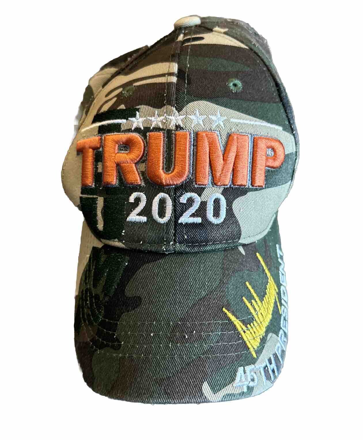 Trump 2020 Baseball Adjustable Camo Hat - 45th President