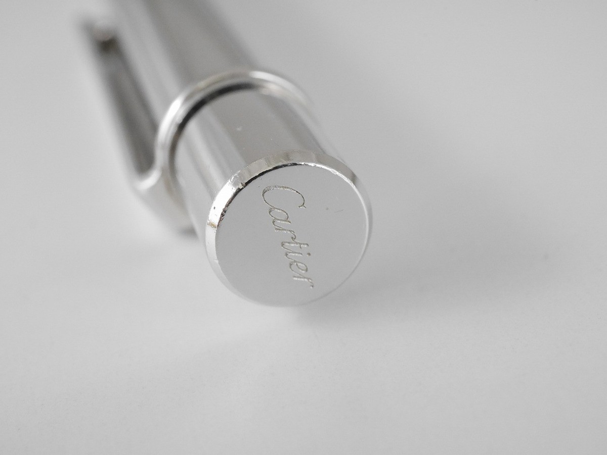 Cartier must 2 Platinum Plated Ballpoint Pen (used) FREE SHIPPING