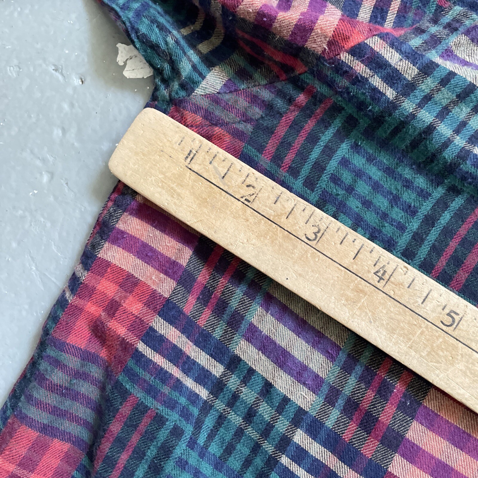 Vintage Orvis Patchwork Flannel Button Outdoor Ca… - image 2