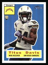 2015 Topps Heritage #11 Titus Davis Foilboard Rookie San Diego Chargers
