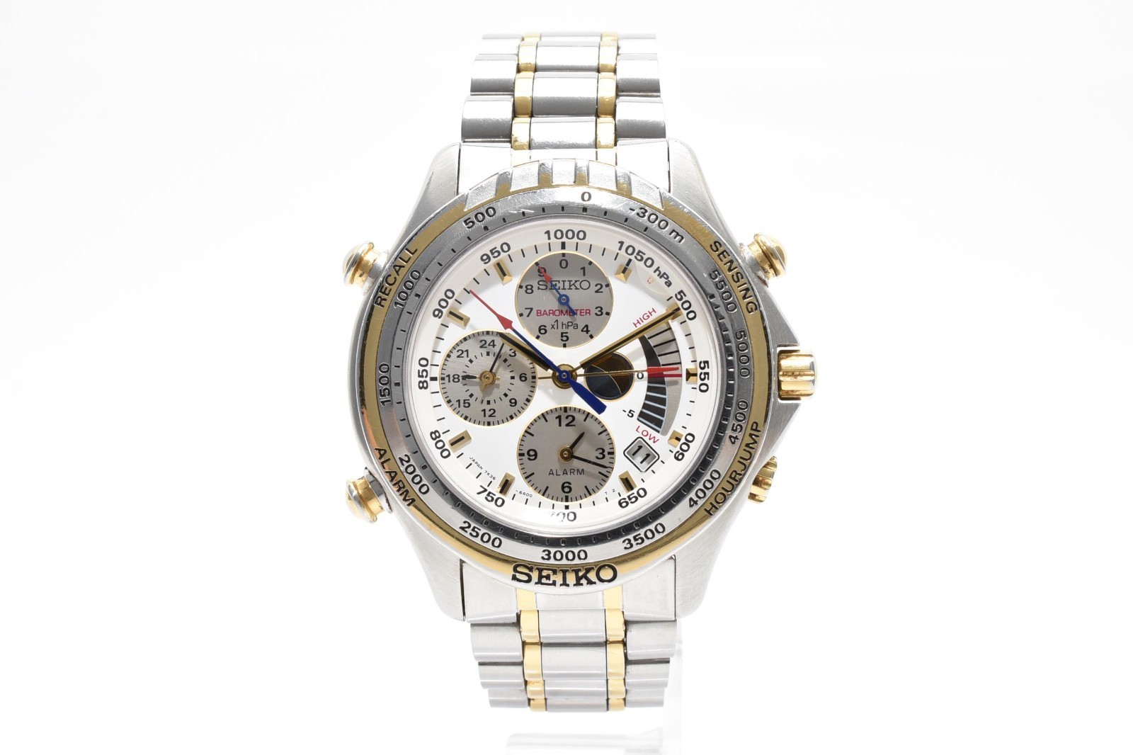 [EXC+5] Vintage 1993 SEIKO CRUSINGMASTER 7K36-6A00 Quartz Men's Watch from JAPAN image 4